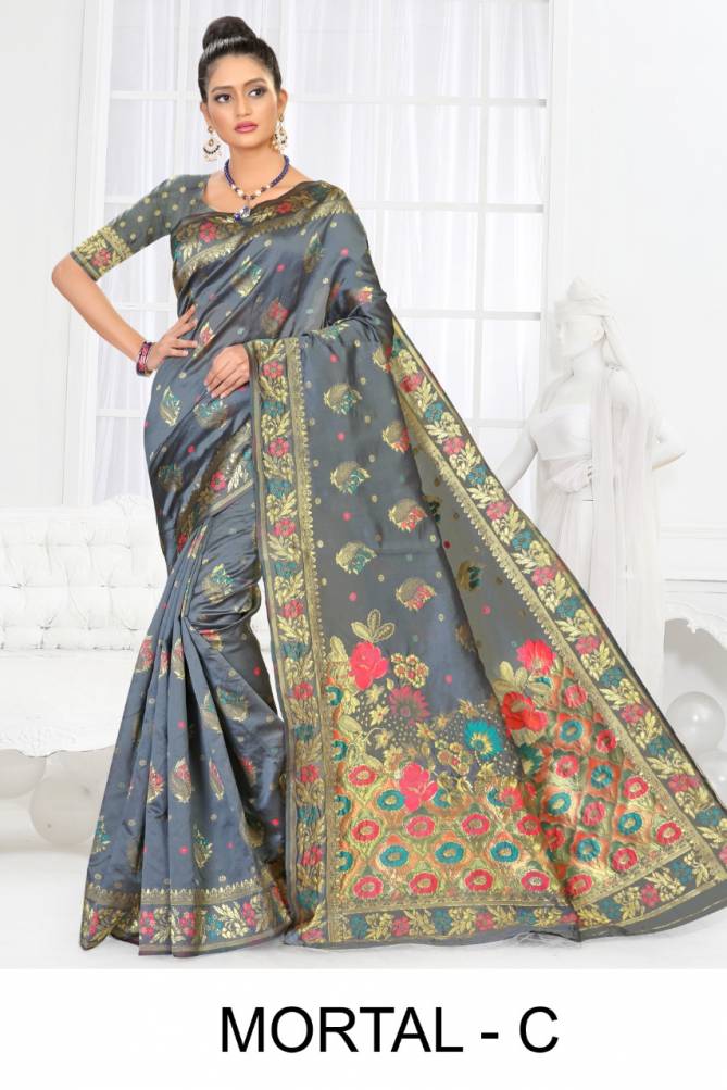 Ronisha Mortal Latest Fancy Designer Silk Fancy Casual Festive Wear Saree Collection